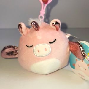 GRECIA 🦄 HTF ☆ Pink Pegacorn Clip Original Squishmallow by Kelly Toy ☆》NWT《☆